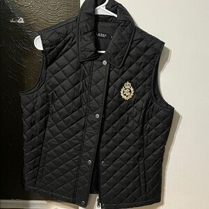 Ralph Lauren Black Quilted Vest